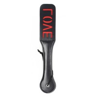 PU leren paddle met LOVE letters - lengte 32 cm