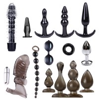 Siliconen buttplug set - 14 stuks