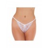 Amorable transparante tanga met open kruis - wit