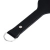 Zwarte leren bdsm paddle met spikes 38 cm